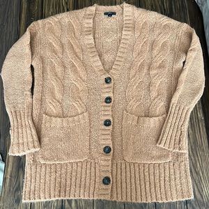 VGUC butterscotch J. Crew cardigan